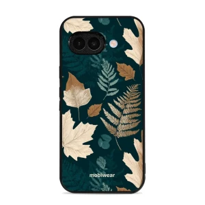 Etui ochronne do Google Pixel 9a, Mobiwear Glossy Case, zielnik z liści i paproci