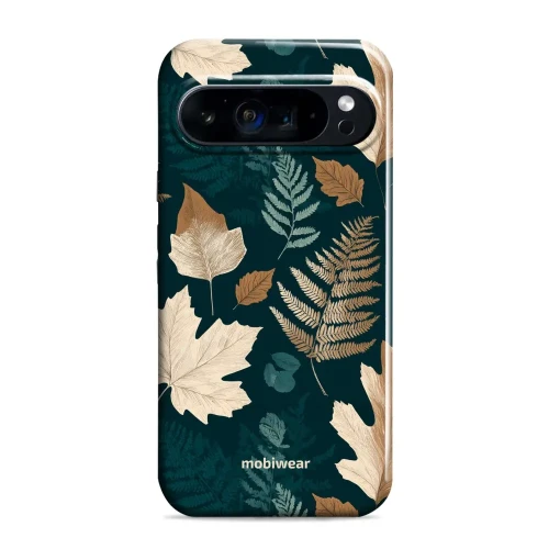 Etui ochronne do Google Pixel 9 Pro XL, Mobiwear Elite Pro, zielnik z liści i paproci