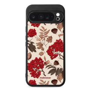 Etui ochronne do Google Pixel 9 Pro XL, Mobiwear Glossy Case, jarzębina na ecru
