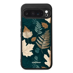 Etui ochronne do Google Pixel 9 Pro XL, Mobiwear Glossy Case, zielnik z liści i paproci