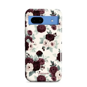 Etui ochronne do Google Pixel 8a, Mobiwear Elite Pro, róże z szałwią na kremie