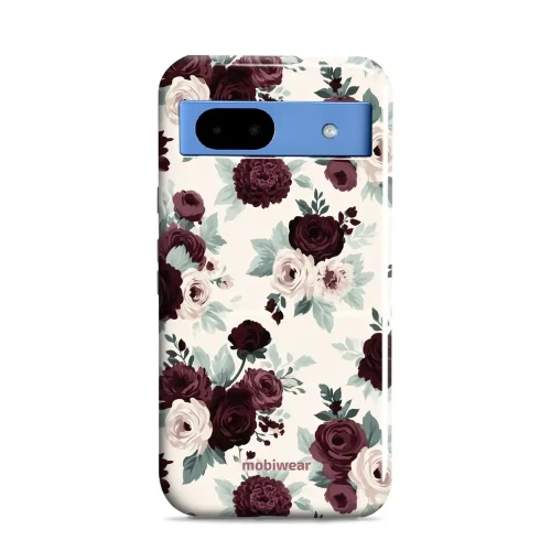 Etui ochronne do Google Pixel 8a, Mobiwear Elite Pro, róże z szałwią na kremie