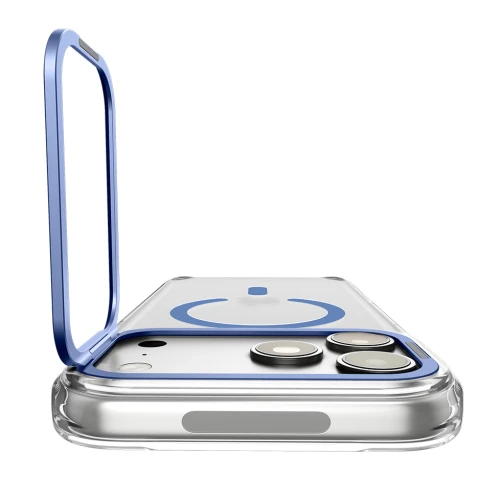 Etui Spigen Ultra Hybrid Optik S Mag do MagSafe do iPhone 18 Pro Max / 17 Pro Max, przezroczysto-niebieskie (12/12)