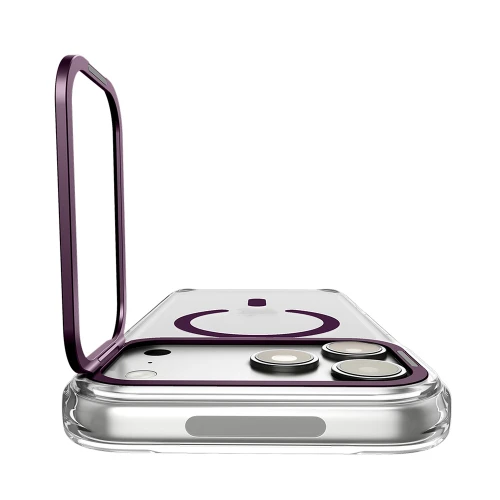 Etui Spigen Ultra Hybrid Optik S Mag do MagSafe do iPhone 18 Pro Max / 17 Pro Max, przezroczysto-fioletowe (12/12)