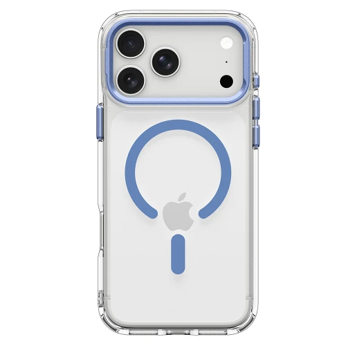 Etui Spigen Ultra Hybrid Optik S Mag do MagSafe do iPhone 18 Pro / 17 Pro, przezroczysto-niebieskie (10/12)