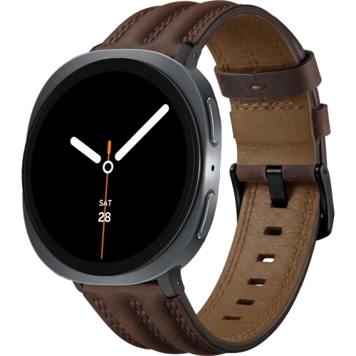 Pasek Tech Protect Leatherfit Craft do Galaxy Watch 9 44mm / 40mm / 8 44mm / 8 40mm / 8 Classic, brązowy (1/7)