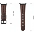 Pasek Tech Protect Leatherfit Craft do Galaxy Watch 9 44mm / 40mm / 8 44mm / 8 40mm / 8 Classic, brązowy (4/7)
