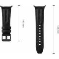 Pasek Tech Protect Leatherfit Craft do Galaxy Watch 9 44mm / 40mm / 8 44mm / 8 40mm / 8 Classic, czarny (4/8)