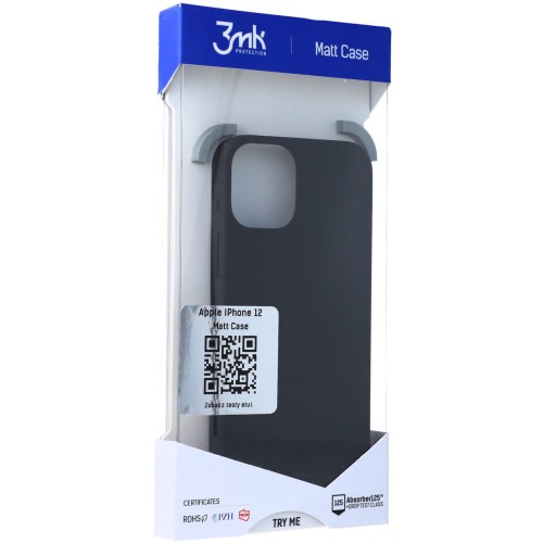 3MK - Matt Case - iPhone 12 Mini - black - 00.jpg