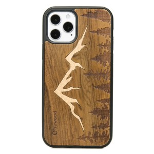 Drewniane etui do iPhone 12 Pro / 12, Bewood Góry Imbuia