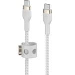 Kabel Belkin Boost Charge Pro Flex Braided USB-C do USB-C 60W 2m, biały