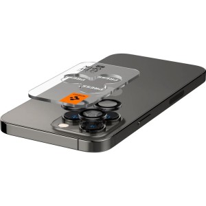 Szkło na aparat Spigen Glas.tR Ez Fit Optik Pro 2-Pack do iPhone 17 Pro Max - 14 Pro, czarne