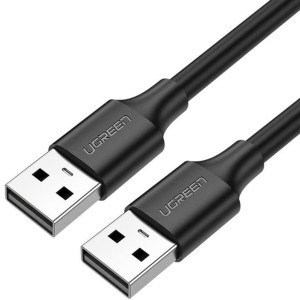 Kabel do ładowania i przesyłania danych Ugreen USB-A 2.0 (męski) / USB-A 2.0 (męski), 480 Mbps, 2 m, czarny