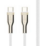 Kabel Fixed Braided Cable USB-C / USB-C 100W 1,2 m, biały