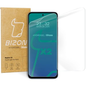 Folia hydrożelowa na ekran Bizon Film Hydrogel Front Duo do Redmi 12, 2 sztuki