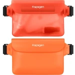 Saszetka / nerka wodoszczelna Spigen A620 Aqua Shield IPX8 2-Pack, pomarańczowa i przezroczysto-pomarańczowa
