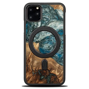 Drewniane etui do iPhone 11 Pro Max, Bewood Unique Planets Ziemia do MagSafe
