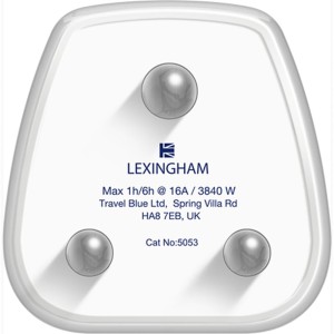 Adapter podróżny / przejściówka Tech by Travel Blue z wyjściem EU do RPA , biała 