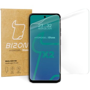 Folia hydrożelowa na ekran Bizon Film Hydrogel Front Duo do Motorola Moto G34 / G45 5G, 2 sztuki