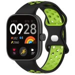 Pasek Bizon Strap Watch Octo do Xiaomi Smart Band 9 Pro/8 Pro / Redmi Watch 6/5/4, czarno-zielony