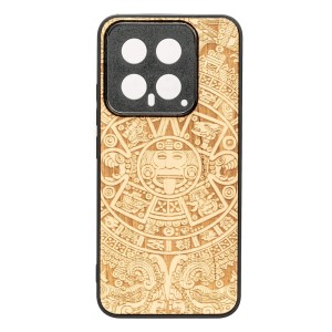 Drewniane etui do Xiaomi 14 Pro, Bewood Kalendarz Aztecki Aniegre