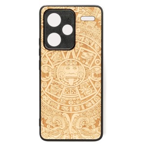 Drewniane etui do Xiaomi Redmi Note 13 Pro+ 5G, Bewood Kalendarz Aztecki Aniegre