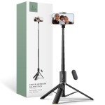  Uchwyt, kijek, statyw Tech-Protect L08S Wireless Selfie Stick Tripod Bluetooth, czarny