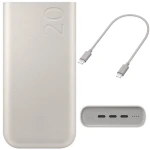 Power bank Samsung battery Pack 45W, 3x USB-C, PD, 20 000 mAh, beżowy 