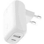Ładowarka sieciowa USB-C PD 3.1 PPS, USB-A, 42W, Belkin Boost Dual Wall, biała
