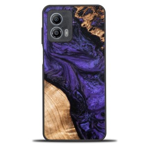 Drewniane etui do Motorola Moto G53 5G, Bewood Unique Violet