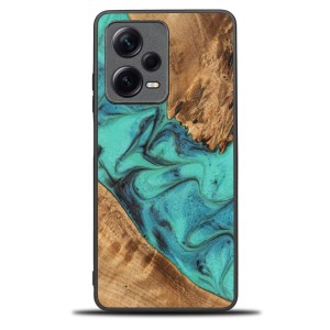 Drewniane etui do Xiaomi Redmi Note 12 5G, Bewood Unique Turquoise