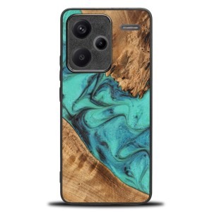 Drewniane etui do Xiaomi Redmi Note 13 Pro+ 5G, Bewood Unique Turquoise