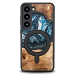 Drewniane etui do Galaxy S23, Bewood Unique Planets Ziemia do MagSafe