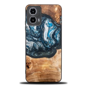Drewniane etui do Motorola Moto G34 5G, Bewood Unique Planets Ziemia