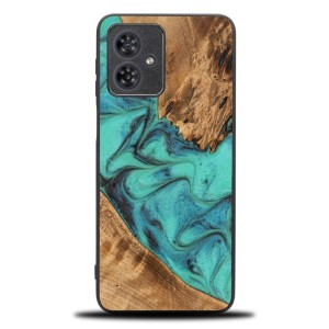 Drewniane etui do Motorola Moto G54 5G, Bewood Unique Turquoise