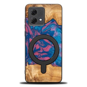 Drewniane etui do Motorola Moto G84 5G, Bewood Unique Neons Vegas do MagSafe