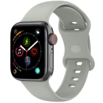Pasek Bizon Strap Watch Silicone S do Apple Watch 44/45/46/49 mm, jasnoszary