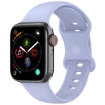 Pasek Bizon Strap Watch Silicone S do Apple Watch 38/40/41/42 mm, jasnofioletowy