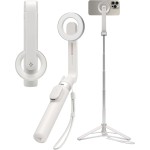 Uchwyt, kijek, statyw Spigen S571W MagSafe Bluetooth Selfie Stick Tripod, beżowy