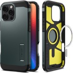 Etui Spigen Tough Armor Mag do MagSafe do iPhone 16 Pro, zielone
