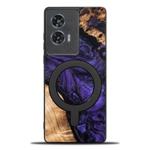 Drewniane etui do Motorola Edge 50 Fusion, Bewood Unique Violet do MagSafe