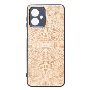 Drewniane etui do Motorola Moto G54 5G, Bewood Kalendarz Aztecki Aniegre
