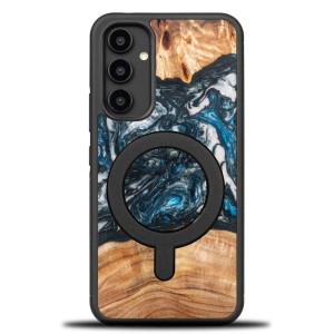 Drewniane etui do Galaxy A54 5G, Bewood Unique Planets Ziemia do MagSafe