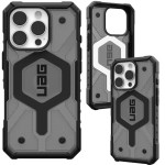 Etui pancerne Urban Armor Gear Pathfinder Clear Mag do MagSafe do iPhone 16 Pro, przydymione z czarną ramką