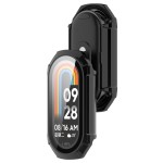 Etui ze szkłem do zegarka Bizon Case Watch Adamo do Xiaomi Smart Band 9, czarny
