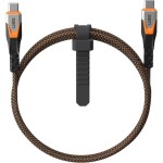 Kabel do ładowania / transmisji danych Urban Armor Gear SRGE USB-C - 3.2 USB-C 20Gbps, 240W, 75cm, czarno-pomarańczowy 