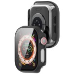 Etui ze szkłem do zegarka Bizon Case Watch Adamo do Apple Watch 11 / 10 42mm, czarne