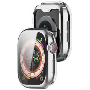 Etui z osłoną ekranu Bizon Case Watch Felipe do Apple Watch 11 / 10 (42mm), srebrne