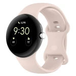 Silikonowy pasek Bizon Strap Watch Silicone S do Google Pixel Watch 5/4/3 (45mm), jasnoróżowy