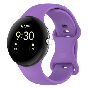 Silikonowy pasek Bizon Strap Watch Silicone S do Google Pixel Watch 4/3 (45mm), fioletowy